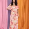 Dresses * | Donna Morgan Tennie Soft White/ Coral