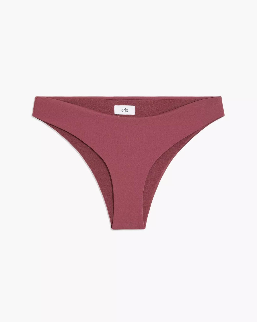 Swimwear * | Onia Daisy Bikini Bottom Maroon