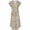 Dresses * | Trespass Womens/Ladies Una Casual Dress Pale Yellow/Gray Print