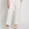 Bottoms * | Lysse Hallie St Twill Wide Leg Crop Pant Off White