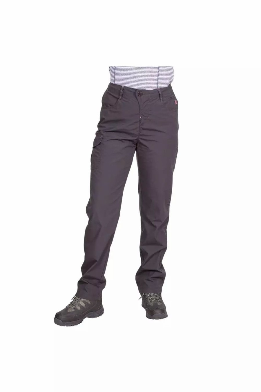 Bottoms * | Trespass Womens/Ladies Rambler Water Repellent Outdoor Trousers Dark Grey