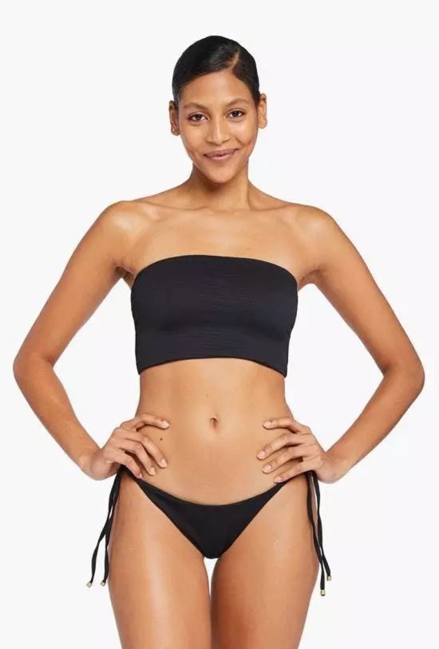 Swimwear * | Vitamin A Elle Tie Side Bottom Black