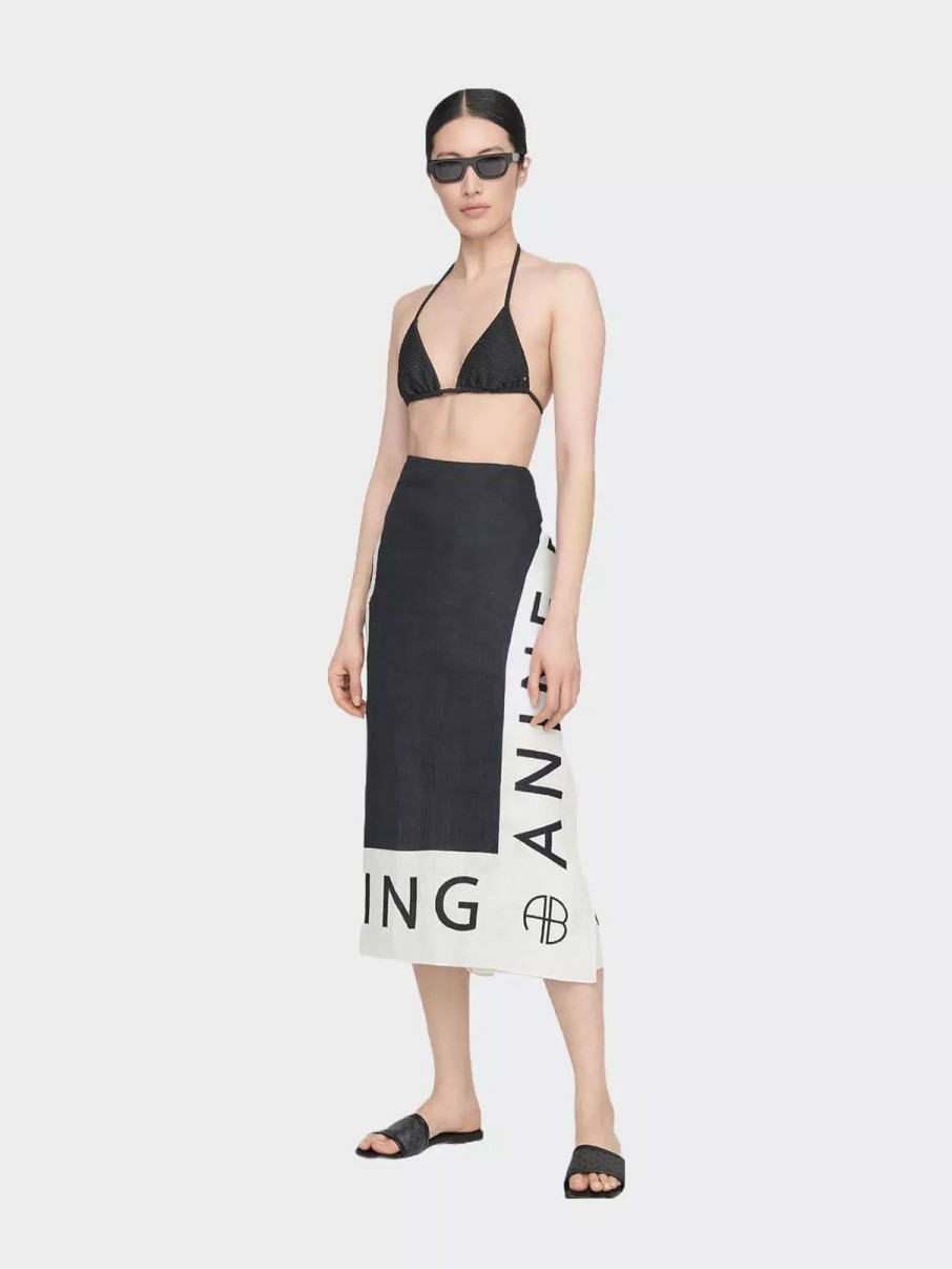 Swimwear * | Anine Bing Mara Bikini Top Black