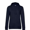 Sweatshirts & Sweaters * | B&C B&C Womens/Ladies Organic Hoodie ( ) Navy