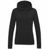 Sweatshirts & Sweaters * | Awdis Womens/Ladies Girlie College Hoodie ( ) Black Smoke