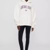 Sweatshirts & Sweaters * | Anine Bing Harvey Sweatshirt Off White With Purple