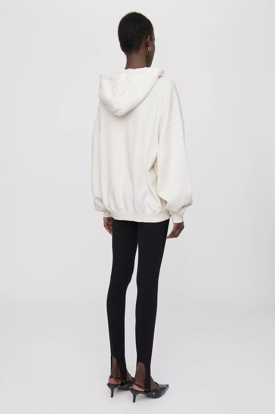 Sweatshirts & Sweaters * | Anine Bing Harvey Sweatshirt Off White With Purple