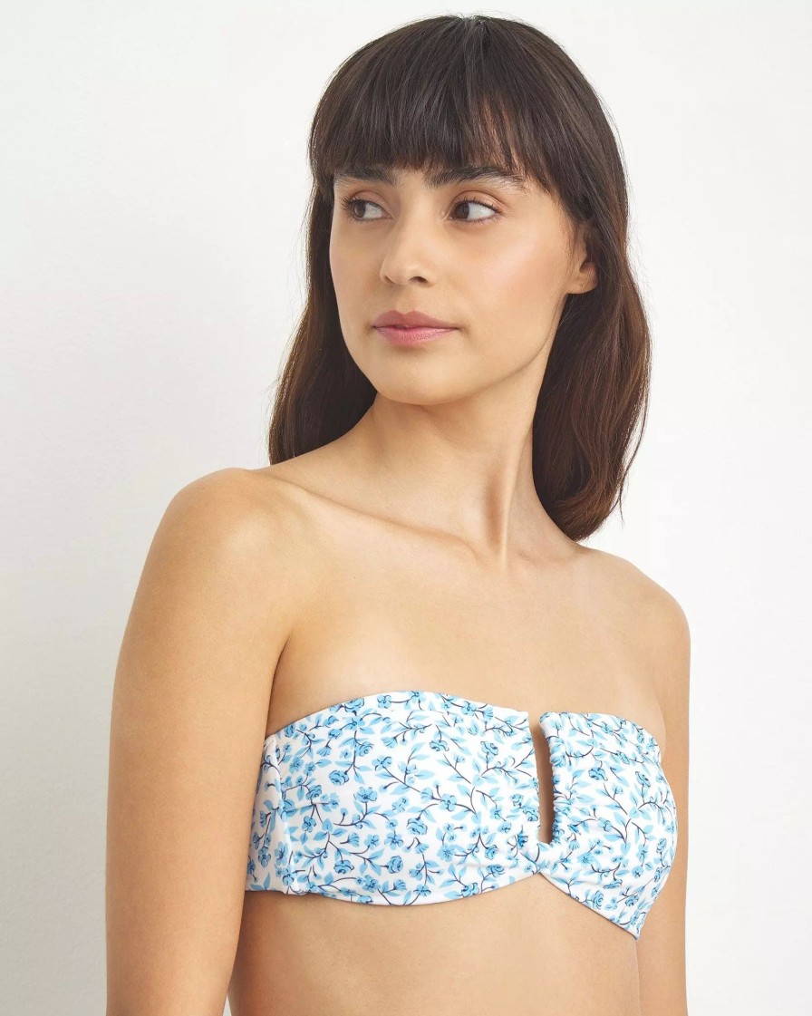 Swimwear * | Onia Genevieve Bikini Top Capri Multi Ditsy Floral