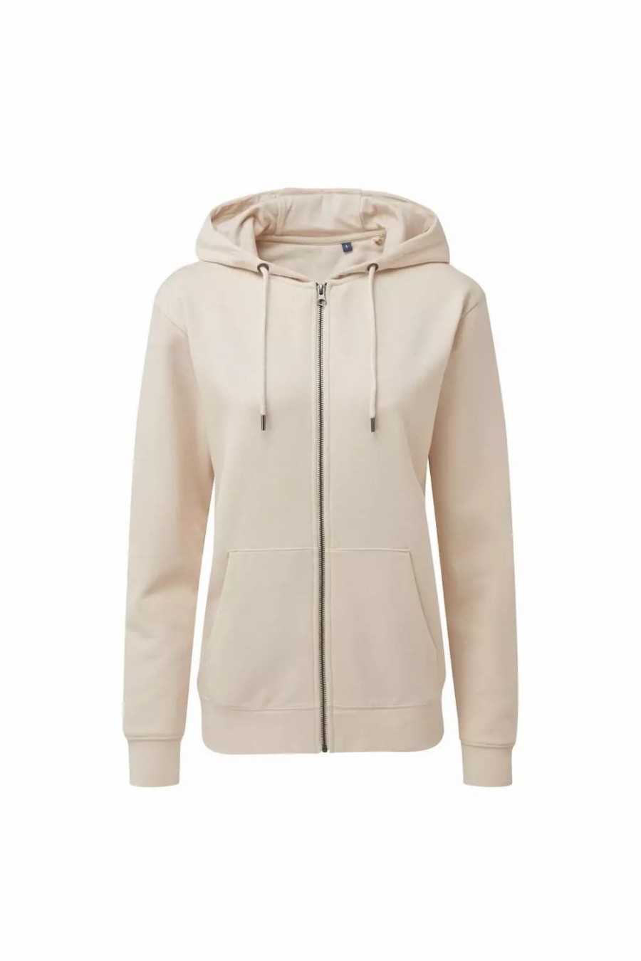 Sweatshirts & Sweaters * | Asquith & Fox Womens Zip-Through Organic Hoodie ( ) Natural