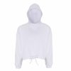 Sweatshirts & Sweaters * | Tridri Womens/Ladies Cropped Oversize Hoodie ( ) White