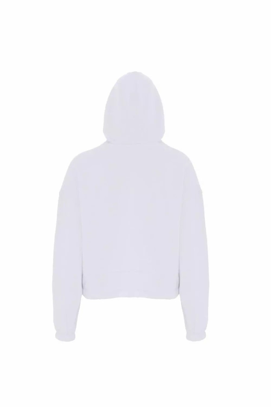 Sweatshirts & Sweaters * | Tridri Womens/Ladies Cropped Oversize Hoodie ( ) White