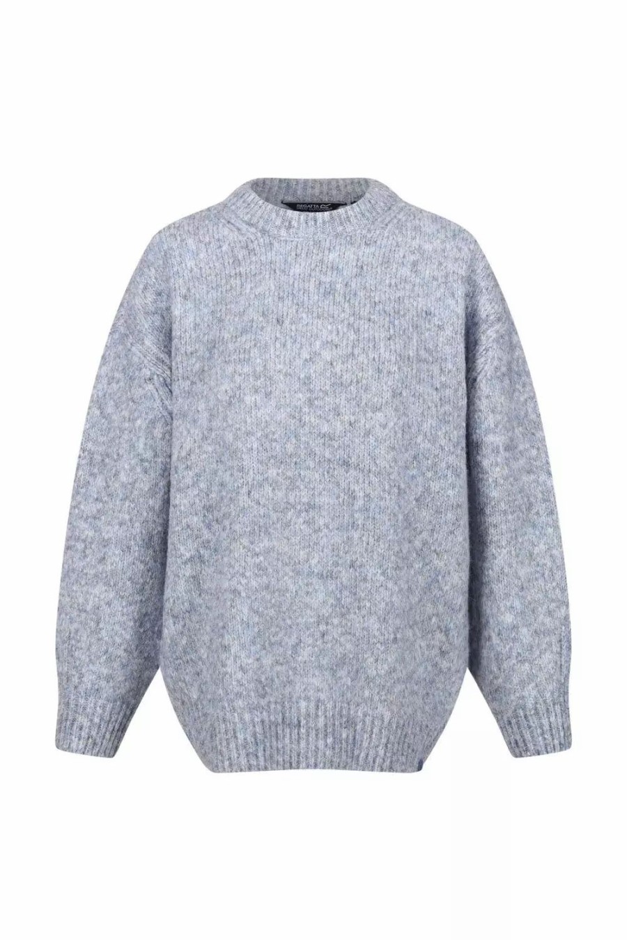 Sweatshirts & Sweaters * | Regatta Womens/Ladies Kaylani Knitted Sweater Slate Blue