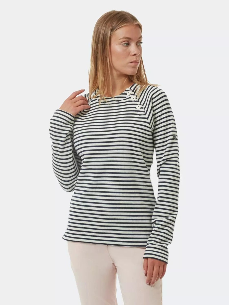 Sweatshirts & Sweaters * | Craghoppers Womens/Ladies Neela Striped Sweatshirt Navy