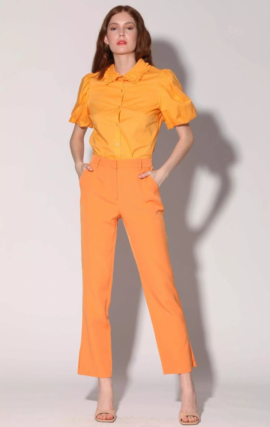 Bottoms * | Walter Baker Falon Pant, Tangerine