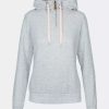 Sweatshirts & Sweaters * | Trespass Womens/Ladies Maren Marl Hoodie Pale Grey