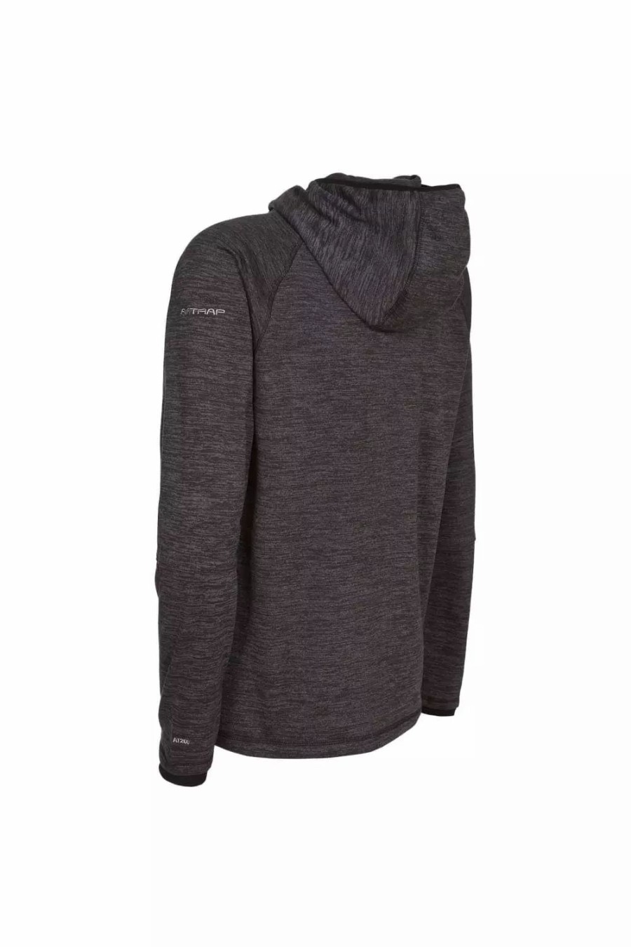 Sweatshirts & Sweaters * | Trespass Mens Northwood Full Zip Fleece Hoodie ( ) Black Marl