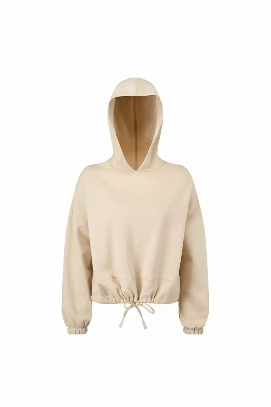 Sweatshirts & Sweaters * | Tridri Womens/Ladies Cropped Oversize Hoodie ( ) Nude