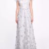 Dresses * | Marchesa Bridesmaids Genoa Dress Dove Grey