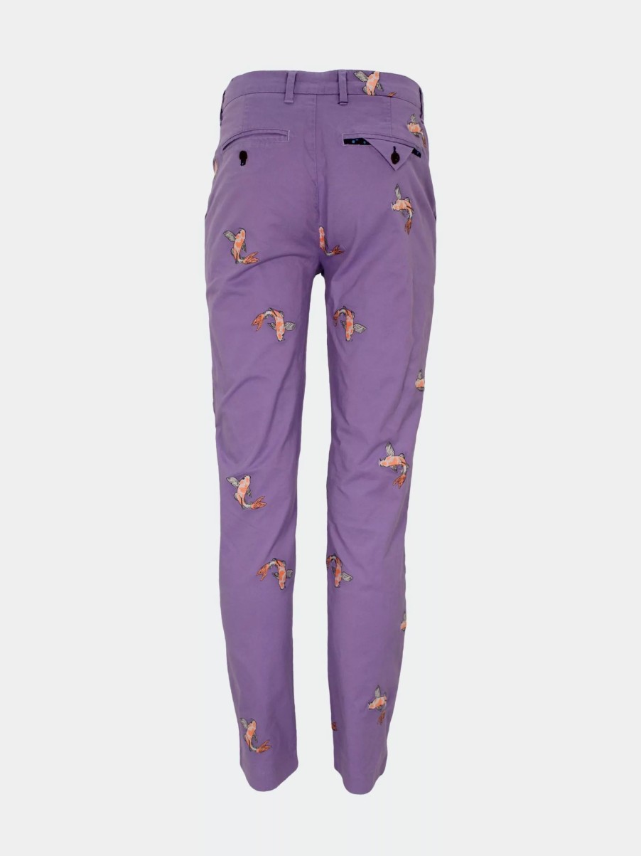 Bottoms * | Lords Of Harlech Of Harlech Charles Koi Pants Lilac