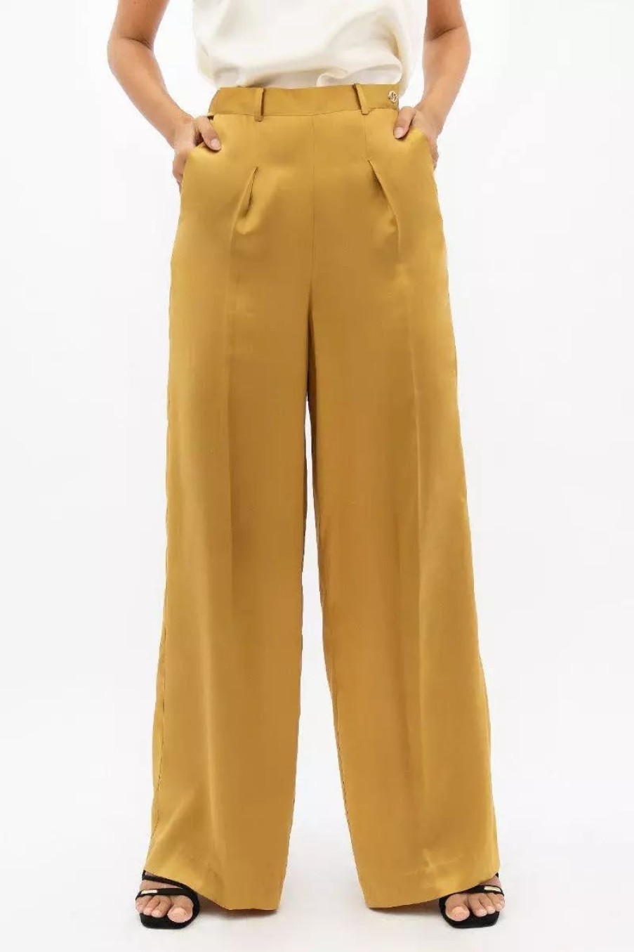 Bottoms * | 1 People Branson Bkg Wide Leg Pants Mimosa