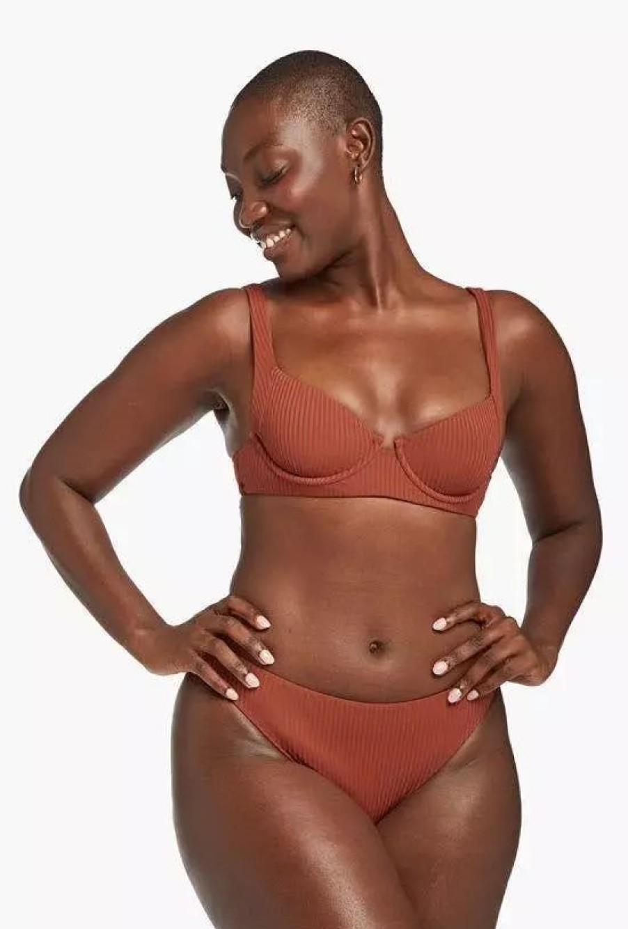 Swimwear * | Vitamin A Midori Classic Bottom Copper Ecorib