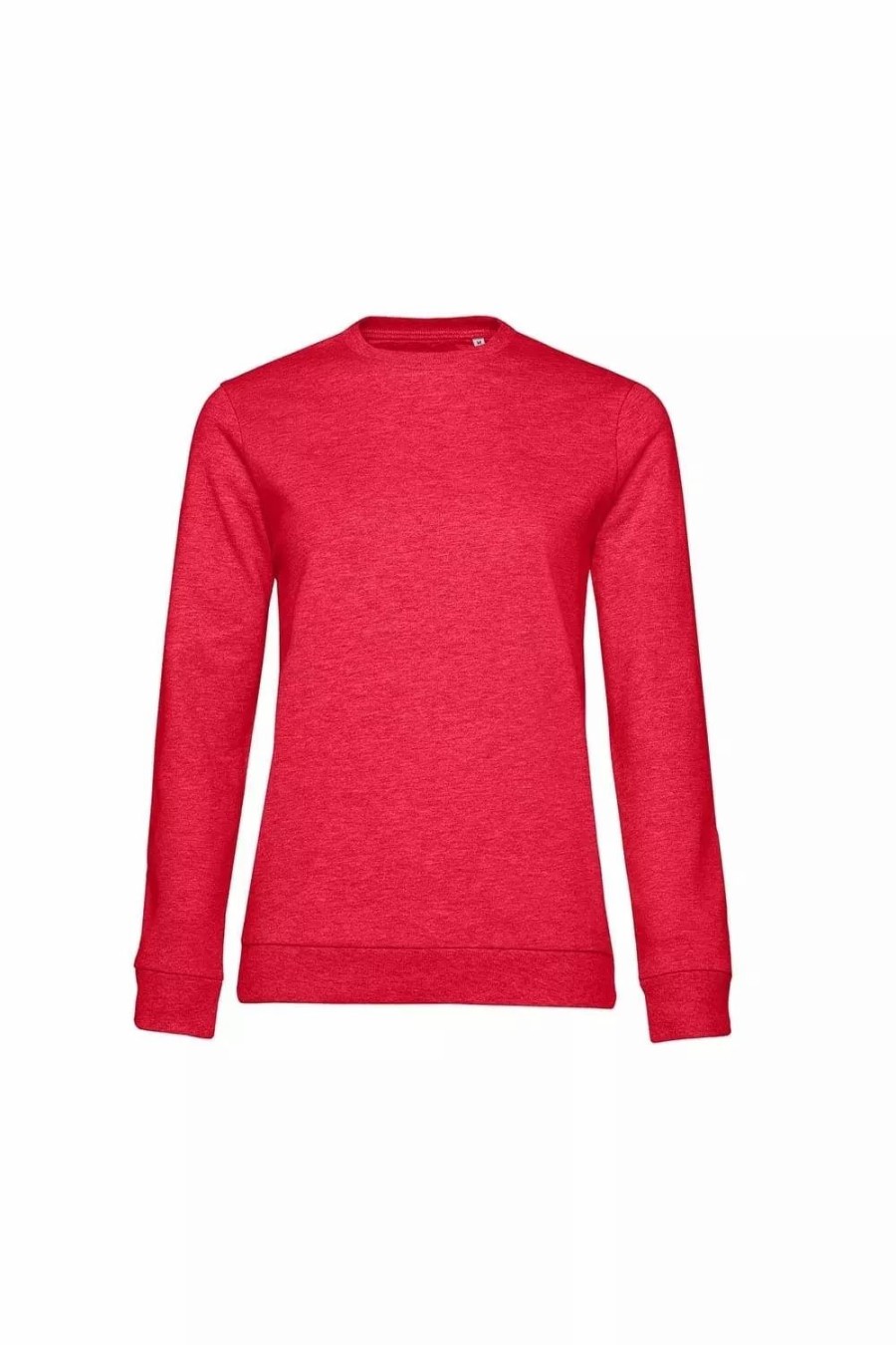 Sweatshirts & Sweaters * | B&C B&C Womens/Ladies Set-In Sweatshirt ( ) Red Heather