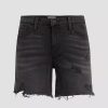 Bottoms * | Hudson Jeans Kass High-Rise Boyfriend Short Black Zevida