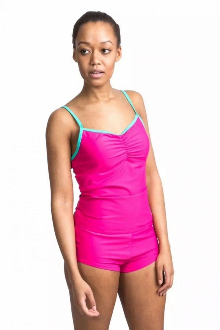 Swimwear * | Trespass Womens/Ladies Darcie Tankini Top ( ) Pink Lady