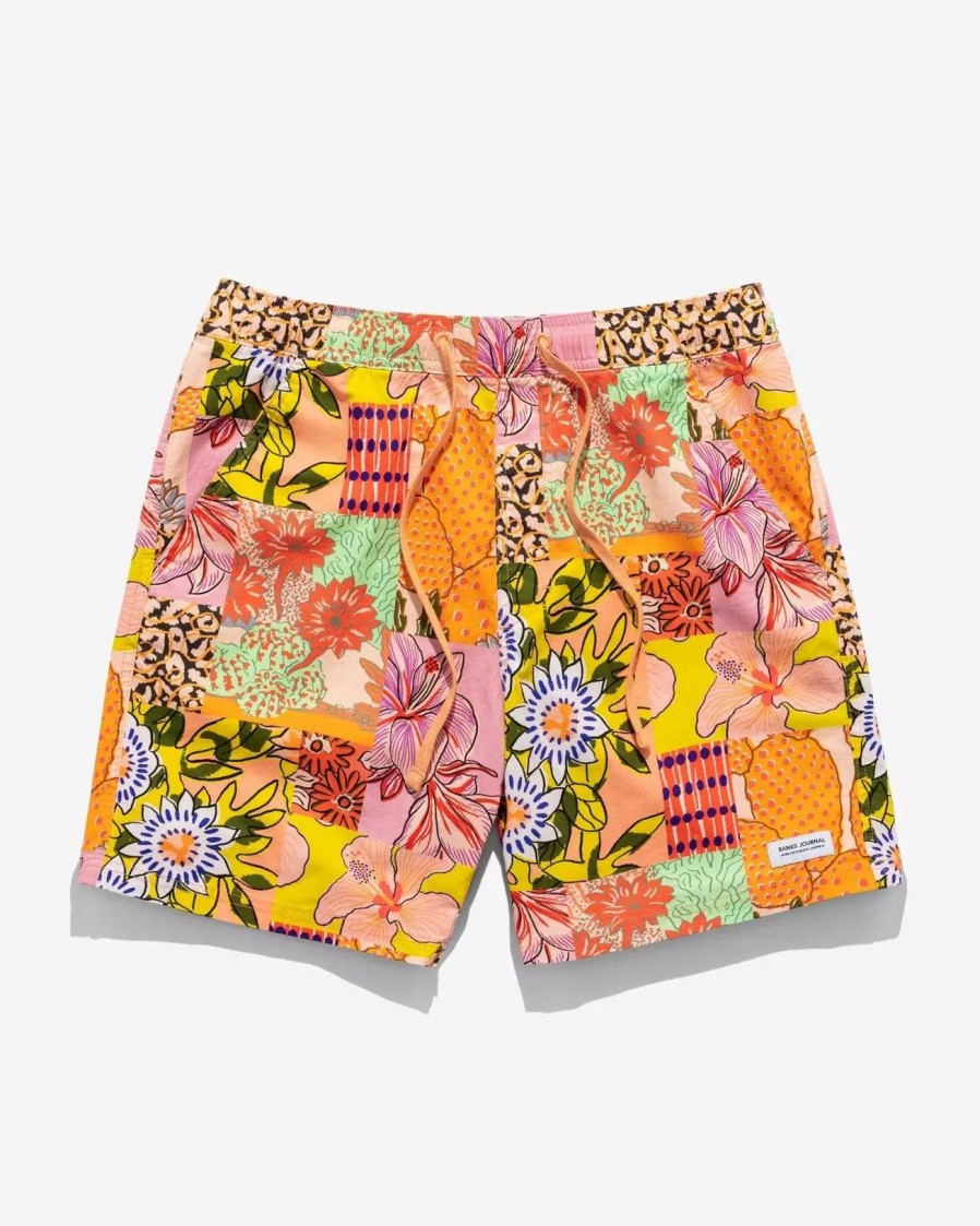 Bottoms * | Banks Journal Hawaiiana Boardshort Mixed Hawaiian