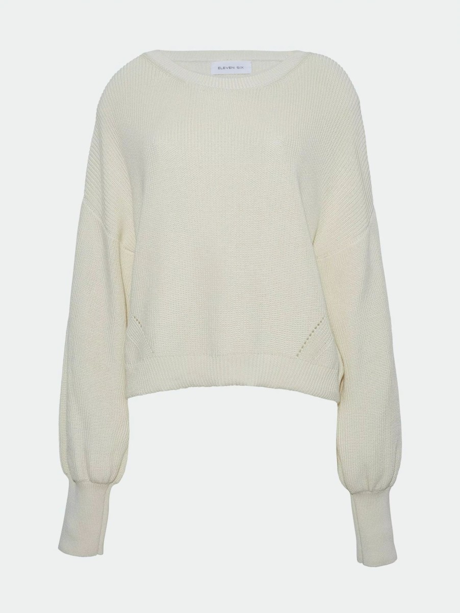 Sweatshirts & Sweaters * | Eleven Six Ayla Sweater Ivory