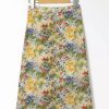 Skirts * | Anna-Kaci High Rise Floral Painted Printed Midi Slip Skirt Multi-Colored Floral