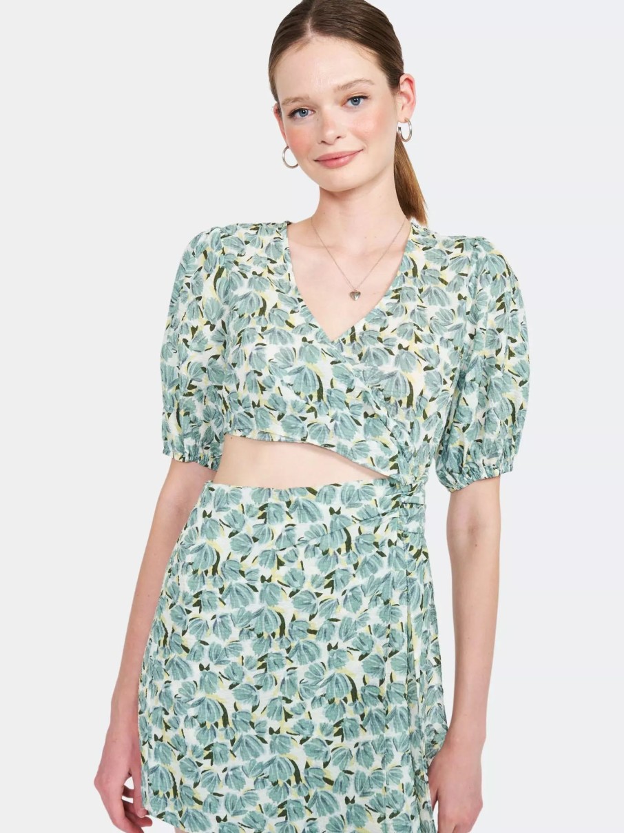 Dresses * | Emory Park Enna Mini Dress Green Floral