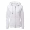 Sweatshirts & Sweaters * | Asquith & Fox Womens Zip-Through Organic Hoodie ( ) White