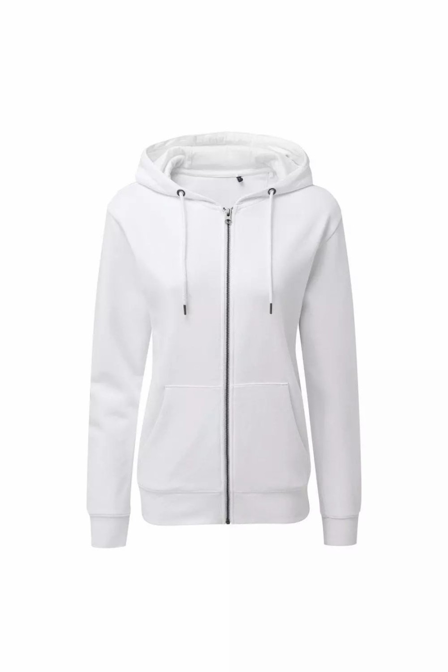 Sweatshirts & Sweaters * | Asquith & Fox Womens Zip-Through Organic Hoodie ( ) White