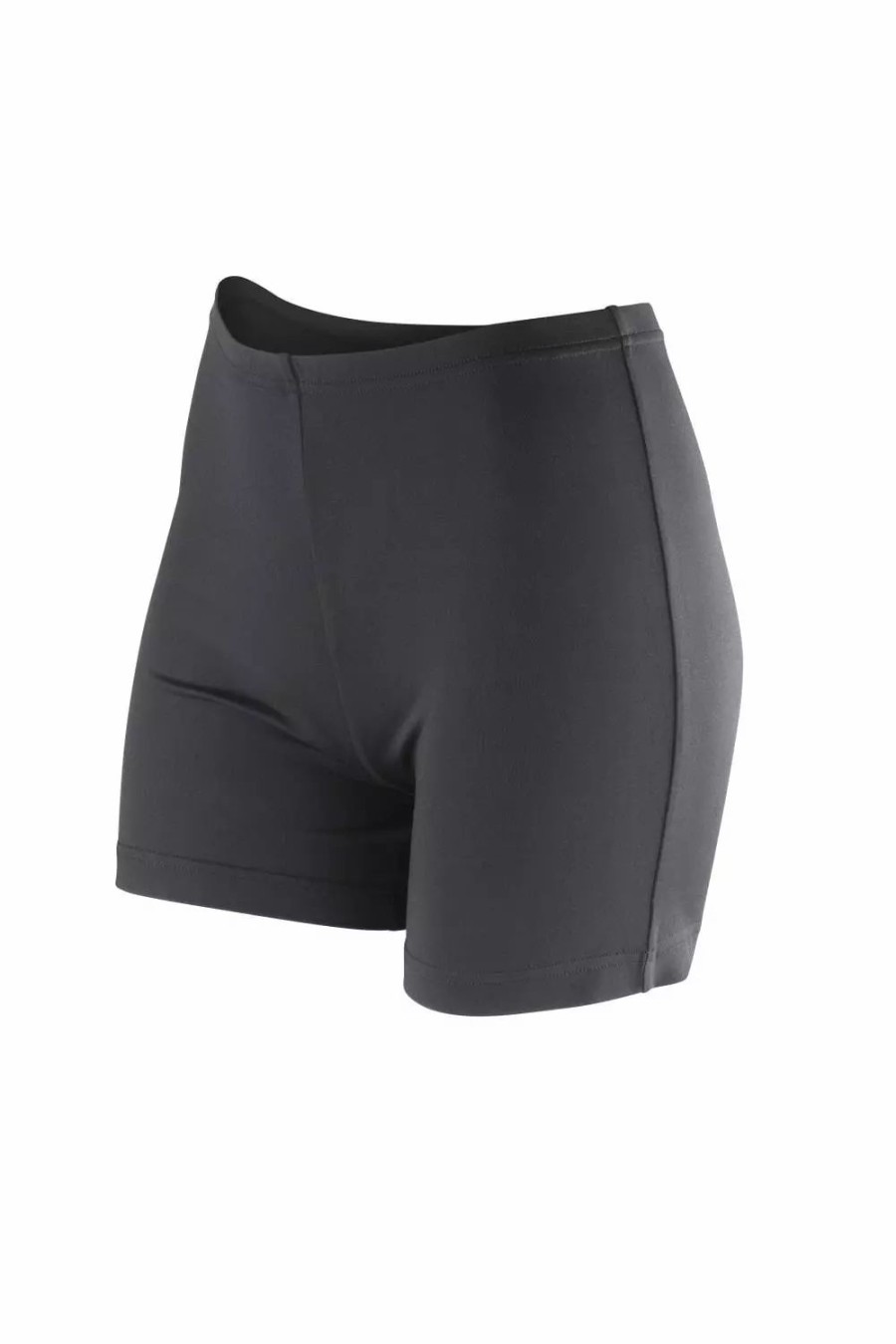 Bottoms * | Spiro Womens/Ladies Softex Stretch Sports Shorts ( ) Black