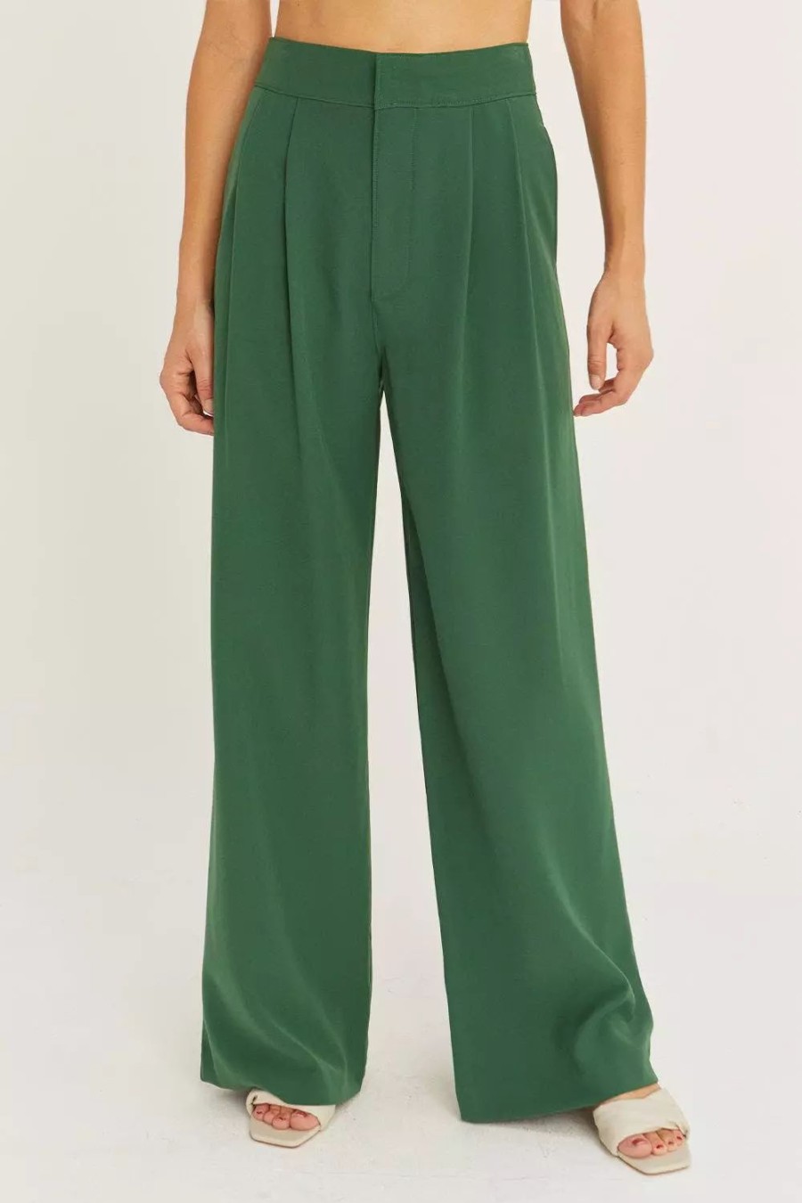 Bottoms * | Crescent Suki Wide Leg Trousers