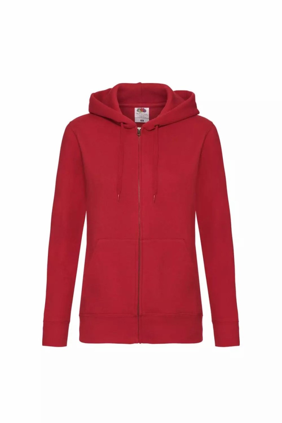 Sweatshirts & Sweaters * | Fruit Of The Loom Of The Loom Ladies Lady-Fit Hooded Sweatshirt Jacket ( ) Red