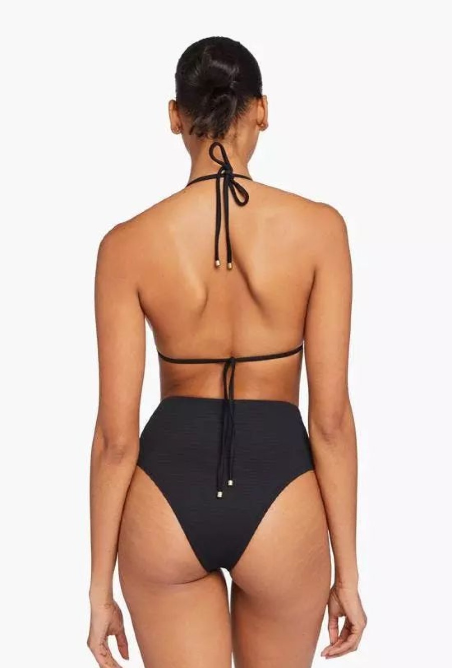 Swimwear * | Vitamin A Barcelona Bottom Black Ecotex