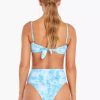 Swimwear * | Vitamin A Barcelona Bottom Cyan Texture Tie Dye