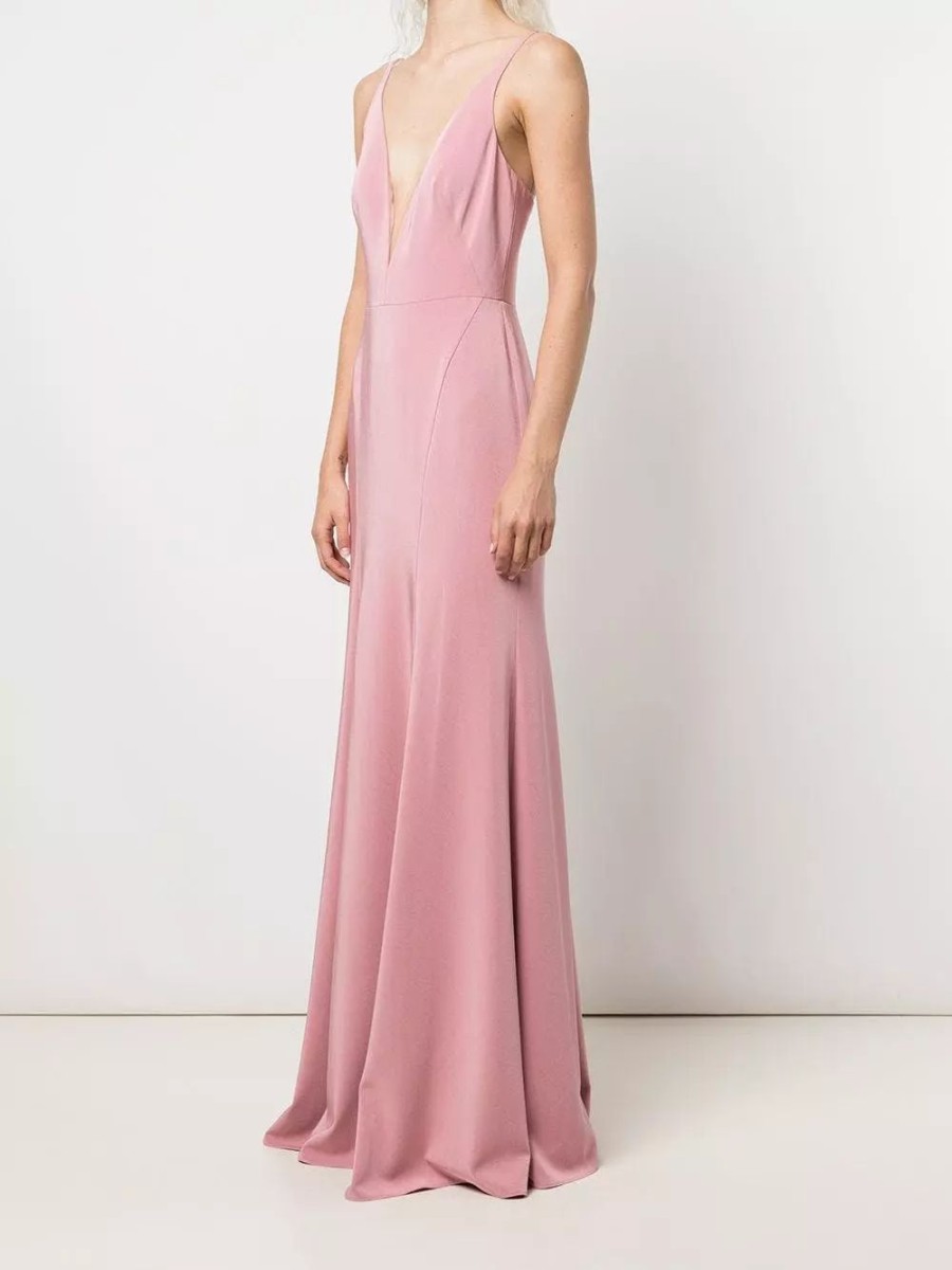 Dresses * | Marchesa Bridesmaids Crema Gown Rose