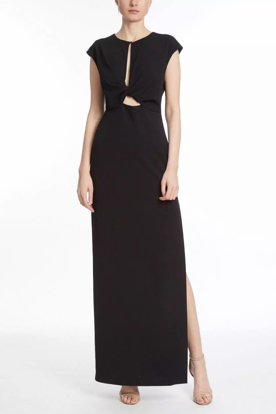 Dresses * | One33 Social Twist Keyhole Maxi Dress Black