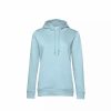 Sweatshirts & Sweaters * | B&C B&C Womens/Ladies Organic Hoodie ( ) Duck Egg Blue