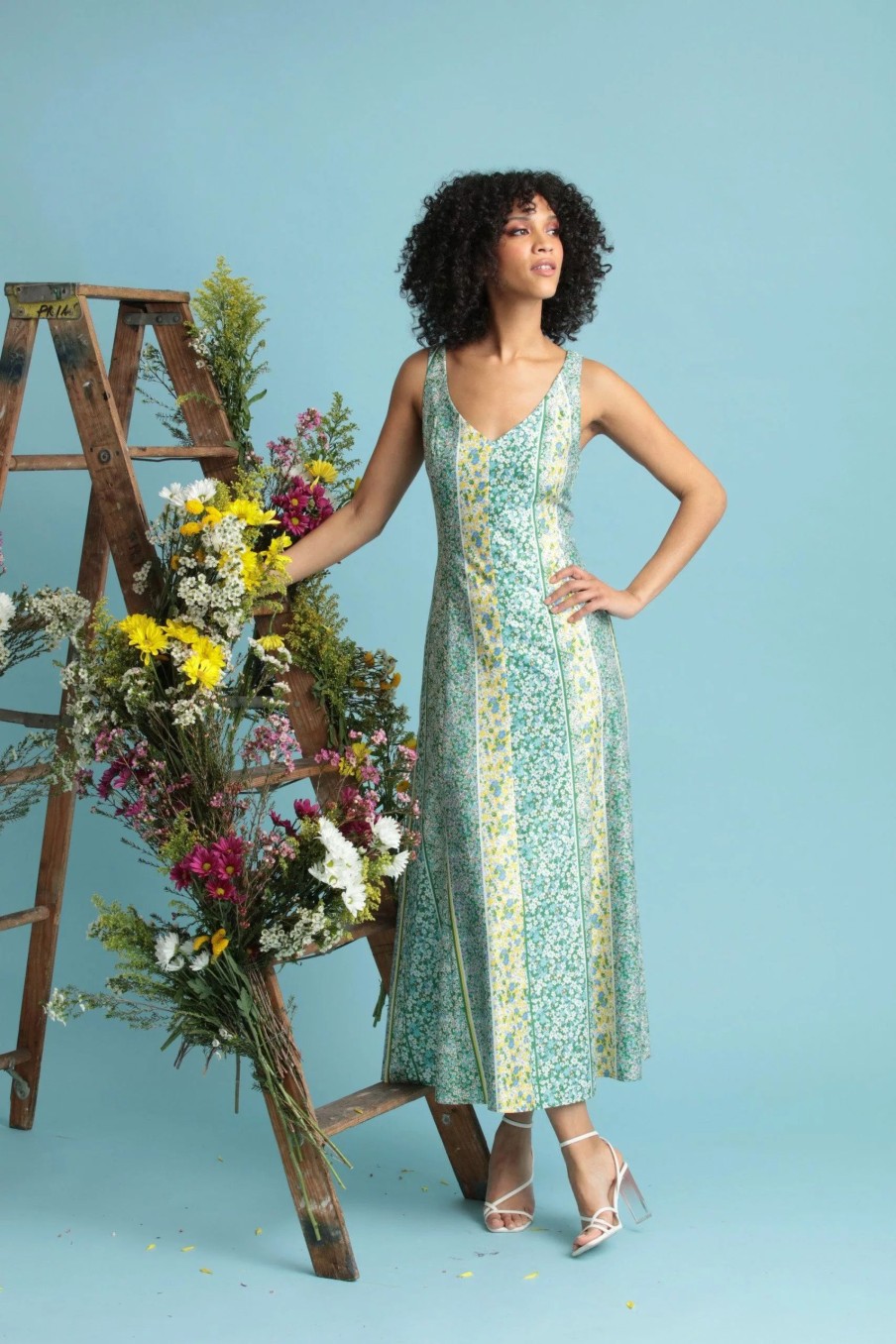 Dresses * | Maggy London Nora Dress Green/Aqua