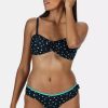 Swimwear * | Regatta Womens/Ladies Aceana High Leg Bikini Briefs Navy/Aqua Blue Print