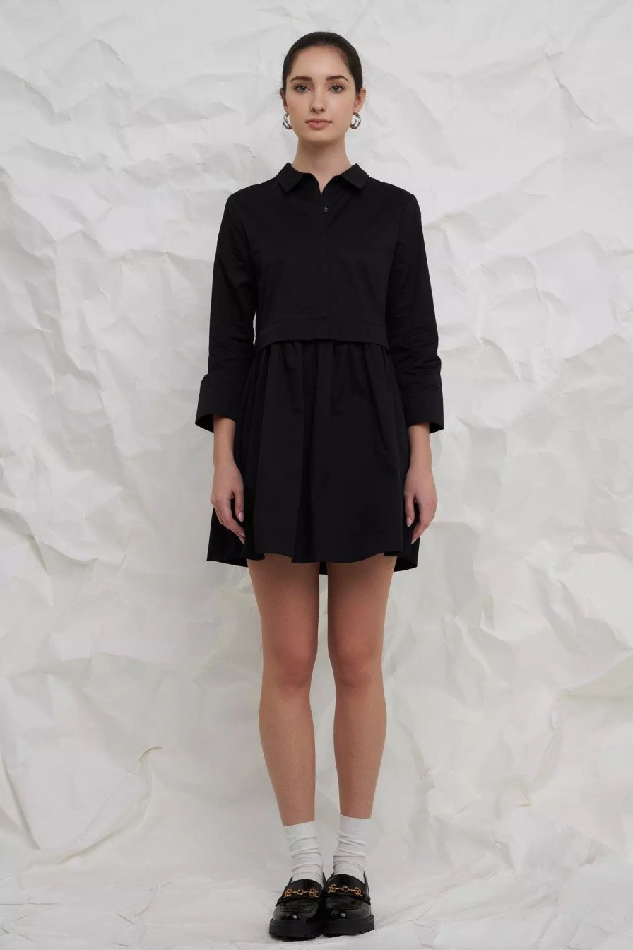 Dresses * | English Factory Shirt Mini Dress