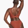 Swimwear * | Vitamin A Sienna High Waist Bottom Copper Ecorib