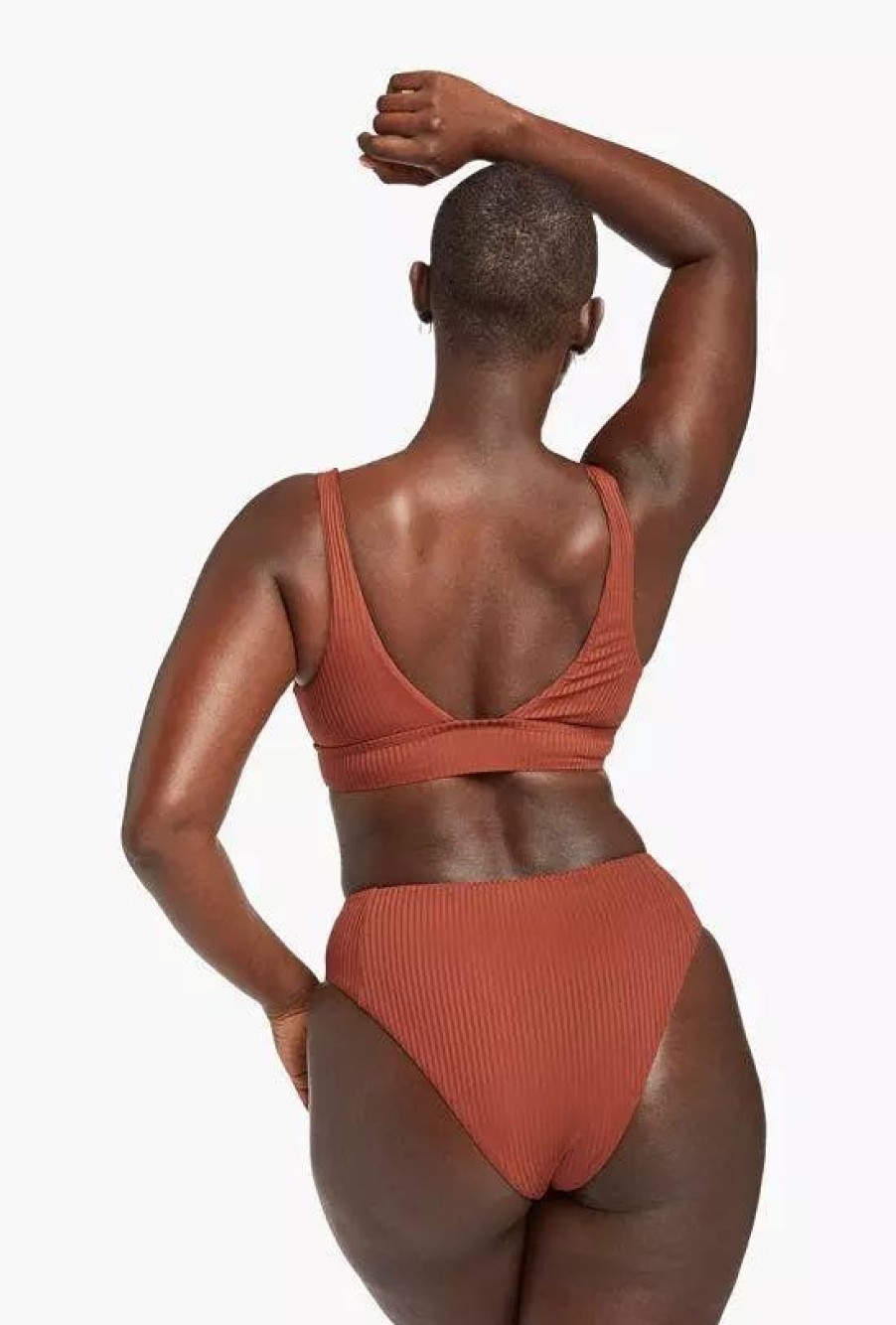 Swimwear * | Vitamin A Sienna High Waist Bottom Copper Ecorib