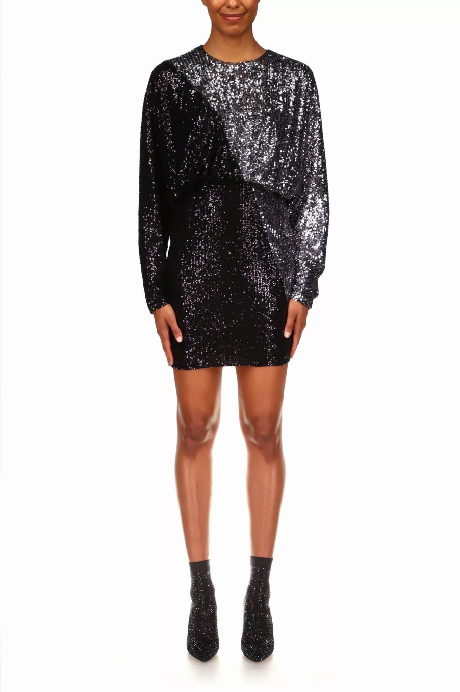 Dresses * | One33 Social The Laura | Sequin Cocktail Dress Black