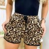 Bottoms * | Anna-Kaci High Waist Cheetah Lounge Shorts Brown