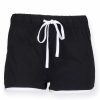 Bottoms * | Skinni Fit Womens/Ladies Retro Training/Fitness Sports Shorts ( ) Black/ White